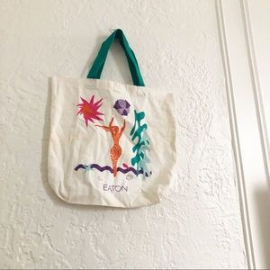 RARE Eaton Vintage Beach Small Tote Bag